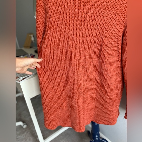 Wonderland by Orange Button Front Wrap Sweater, Size Large - Picture 13 of 16